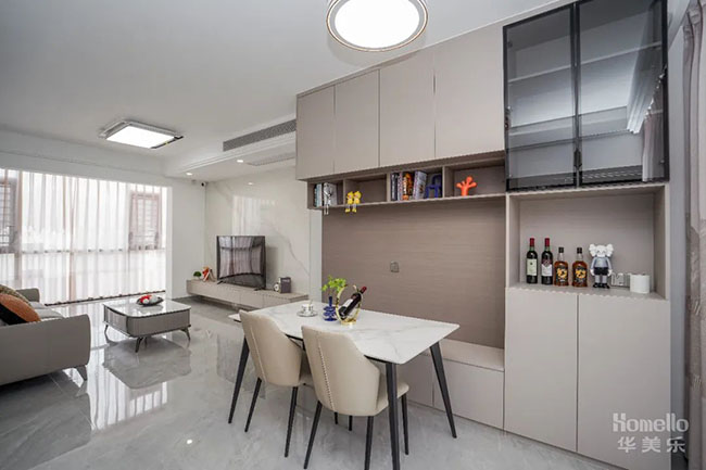 99㎡三居,在繁華都市中打造恬靜溫馨的居所